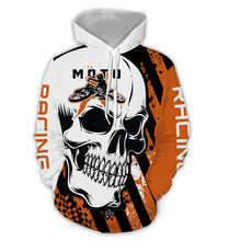 Load image into Gallery viewer, Custom Dirt Bike Hoodie Skull Motocross Hooded Jersey Mens Women Youth Motorcycle Hoodie| CTP37