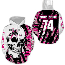 Load image into Gallery viewer, Custom Dirt Bike Hoodie Skull Motocross Hooded Jersey Mens Women Youth Motorcycle Hoodie| CTP38
