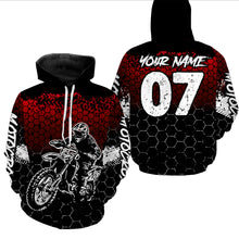 Load image into Gallery viewer, Red Motocross Jersey Upf30+ Custom Dirt Bike Jersey Mens Women Off-Road Jersey Adult&amp;Kid| CTP04