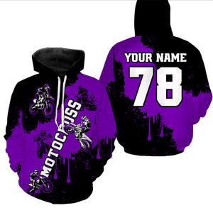 Purple custom dirt bike jersey adult&kid Motocross jersey upf30+ mens women Motocross Shirt| CTP03