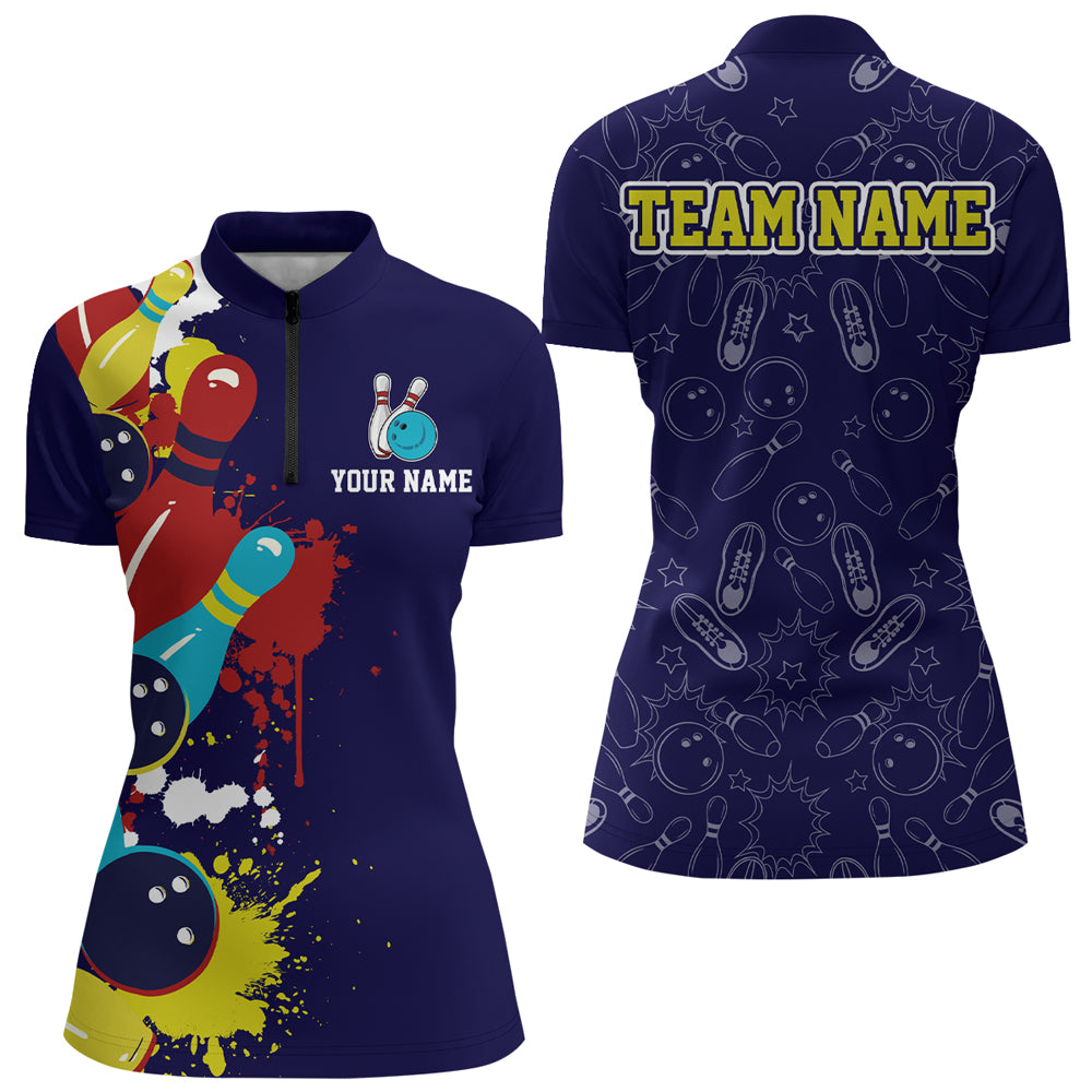 Bowling Jersey Men And Women Custom Bowling Shirts Colorful Unisex Polo Bowling Team Shirt CP19