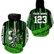 Load image into Gallery viewer, Green Motocross Jersey Upf30+ Custom Dirt Bike Jersey Mens Women Off-Road Jersey Adult&amp;Kid| CTP60