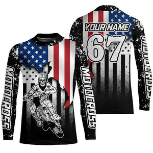 Adult&Kid Skull Custom Motocross Jersey Upf30+ Dirt Bike Jersey Mens Women Motocross Shirt| CTP52