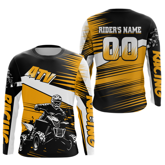 Custom Orange ATV Motocross Jersey for Adult Kids Youth Quad Dirt Bike Racing Shirt For Men Women NHN001