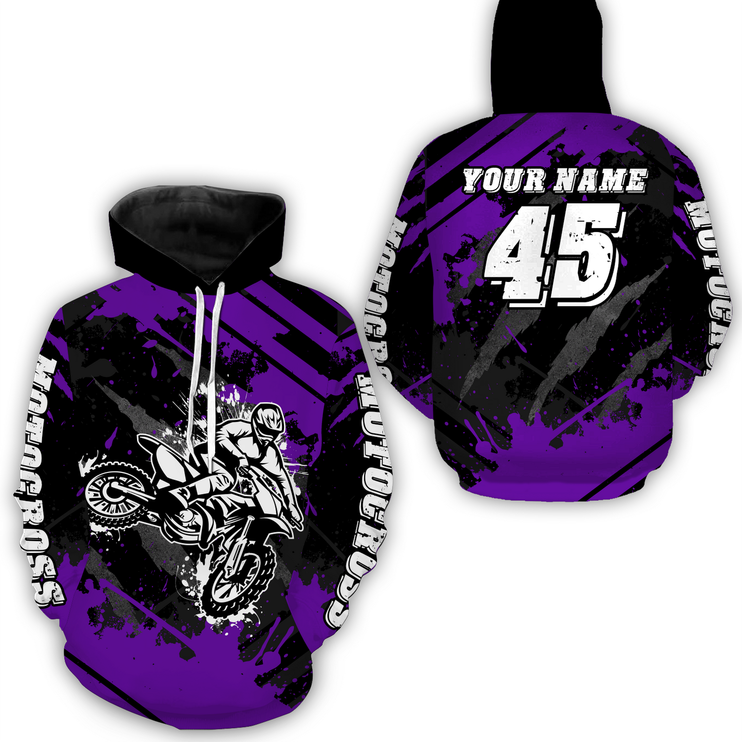 Custom Purple Motocross Jersey for Men Women Upf30+ Dirt Bike Shirt Motorcycle Jersey| CTP101