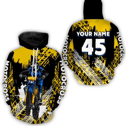 Custom Yellow Motocross Jersey for Men Women Upf30+ Dirt Bike Shirt Racing Jersey| CTP102
