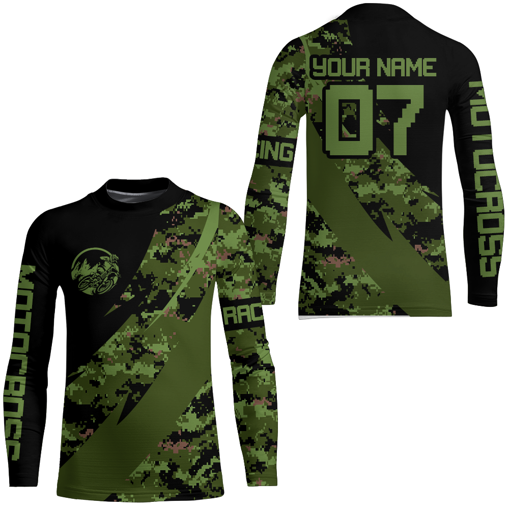 Custom Motocross Jersey for Men Women Upf30+ Camo Dirt Bike Shirt Motorcycle Jersey| CTP72
