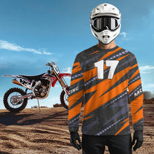 Load image into Gallery viewer, Orange Motocross Racing Jersey Dirt Bike Off-road Riding Jersey for Men Kid Women XM361