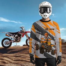 Load image into Gallery viewer, Custom ATV Riding Jersey Orange Quad Jersey Kid Adult ATV Racing Off-Road Shirts MX112