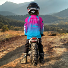 Load image into Gallery viewer, Pink Motocross Racing Jersey UPF30+ MX Racing Dirt Bike Jersey Kid Men Women DNT04