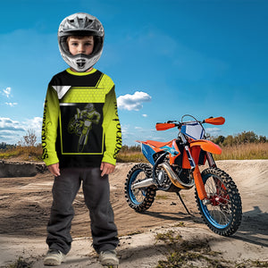 Lime Green Motocross Jersey Men Kid Women Custom Racing Dirt Bike Racing Shirt XM339