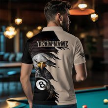 Load image into Gallery viewer, Personalized Funny American Flag Eagle Billiard Jersey for Men Billiard Shirt Billiard Gifts Polo &amp; 1/4 Zip NNT14