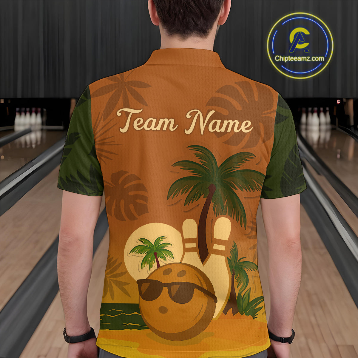 Summer Bowling Shirt for Men and Women Bowling Team League Polo Gift for Bowlers QZT698