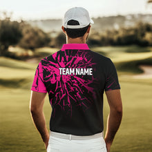 Load image into Gallery viewer, Pink Golf Polo Shirt Custom Golf Shirts for Men and Women Team Golf Apparel MMG58