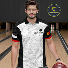 Load image into Gallery viewer, Custom Red Dragon Bowling Shirts for Men Women Team Bowling Polo &amp; Quarter Zip MBL86