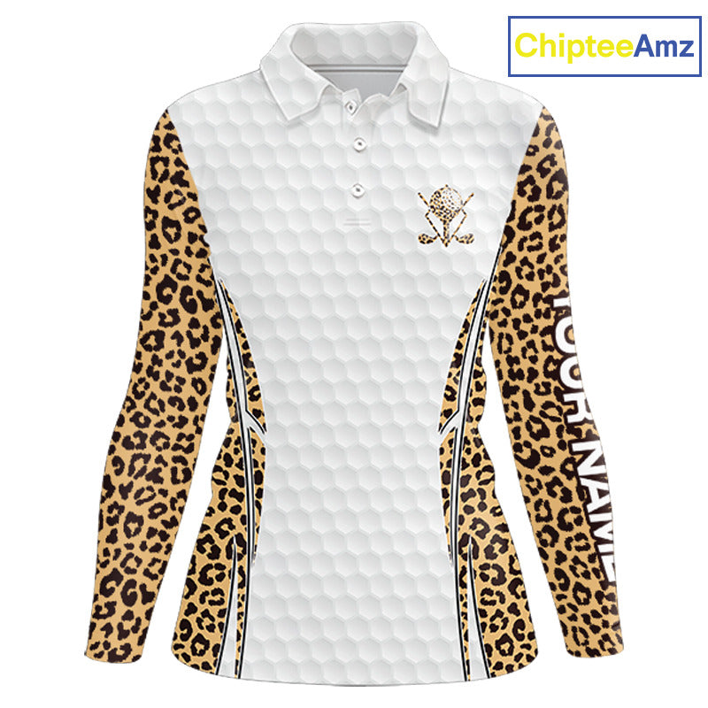 Camouflage Pattern Golf Ball Womens Golf Polo Shirts Custom Golf Team Clothing Golf Gifts For Women NYN2836