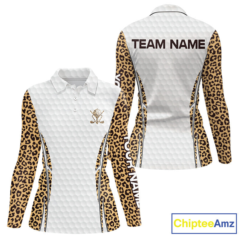 Camouflage Pattern Golf Ball Womens Golf Polo Shirts Custom Golf Team Clothing Golf Gifts For Women NYN2836