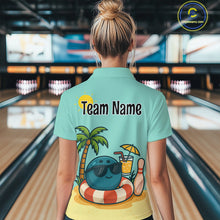Load image into Gallery viewer, Summer Funny Bowling Jersey for Men and Women Custom Polo Bowling Shirt Bowling League Team Outfit QZT696