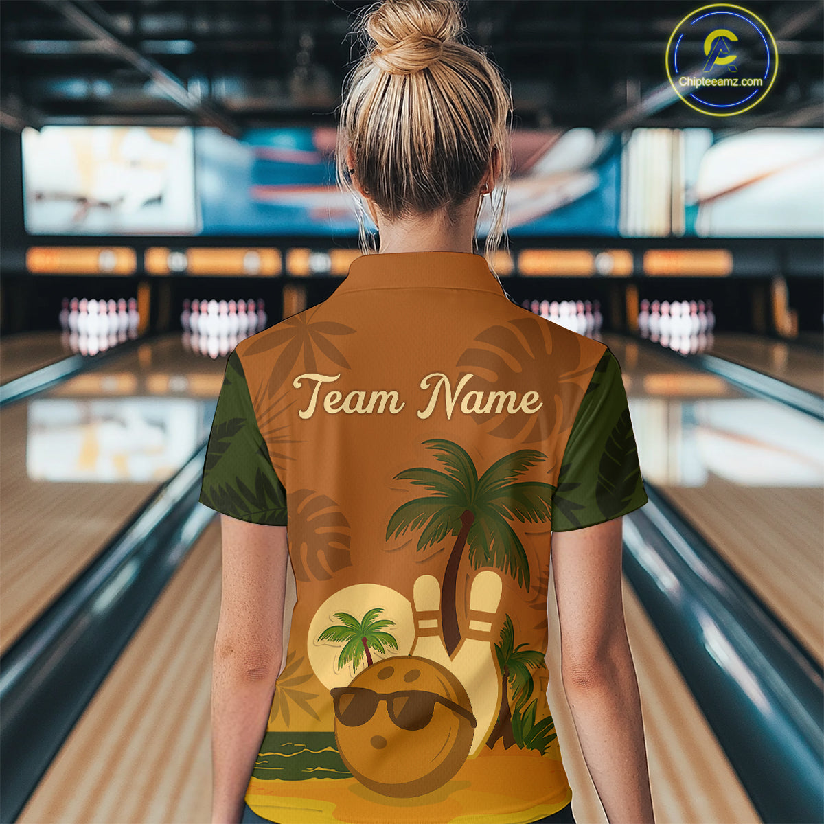 Summer Bowling Shirt for Men and Women Bowling Team League Polo Gift for Bowlers QZT698