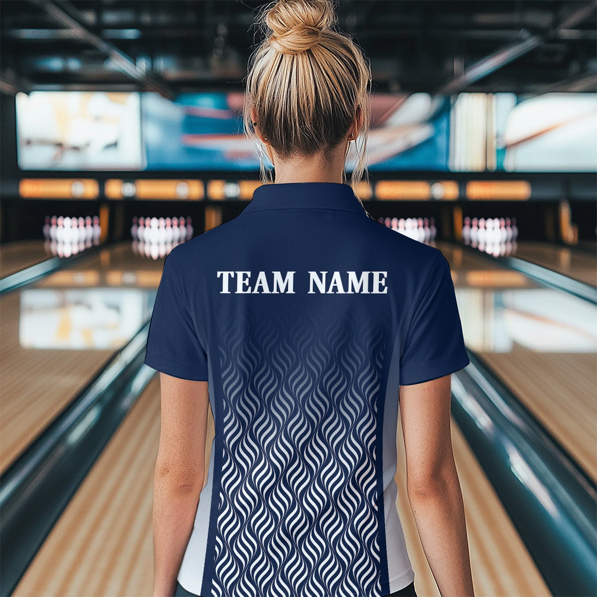 Custom Bowling League Shirts For Women with Name, Personalized Bowling Team Jerseys HNT35