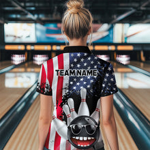 Load image into Gallery viewer, American Flag Bowling Shirts for Men Women Funny Bowling Jersey Team Bowling Shirt MBL10