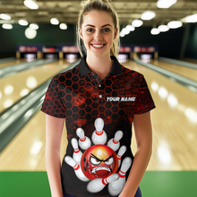 Load image into Gallery viewer, Angry Pin Red Bowling Shirts Custom Bowling Jersey for Men Women and Team MBL69