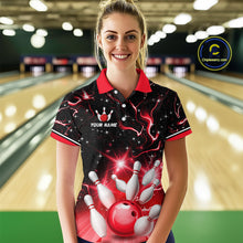 Load image into Gallery viewer, Red Dragon Flaming Bowling Shirt for Men and Women Custom Bowling Jersey for Team MBL87