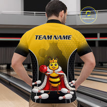 Load image into Gallery viewer, Custom King Bee Bowling Jersey for Men Bowling Team Shirts Bowling Polo &amp; 1/4 Zip HNT266