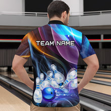 Load image into Gallery viewer, Custom Galaxy Bowling Jersey for Men Bowling Team Shirts Bowling Uniform Polo &amp; 1/4 Zip HNT157