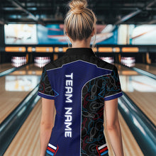 Load image into Gallery viewer, Bowling Jersey for Women Personalized Bowling Gifts for Women Bowling Team Shirts with Name Polo &amp; 1/4 Zip HNT29
