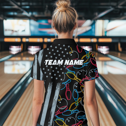 Customize Bowling Shirts for Men Women and Team Bowling Polo & 1/4 Zip Shirt MBL52