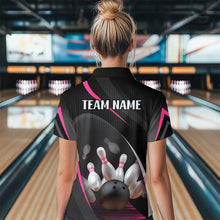 Load image into Gallery viewer, Pink Bowling Shirts for Men Women Team Custom Bowling Polo &amp; Quarter Zip Shirt MBL71
