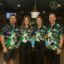 Load image into Gallery viewer, Custom Green Funny Duck 8 Ball Pool Shirts Billiard Shirt for Women Billiard Team Jersey League NNT172