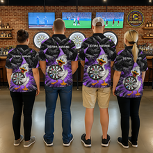 Load image into Gallery viewer, Custom Purple Duck Funny Dart Shirt Dart Team Jersey for Women Dartboard Polo &amp; 1/4Zip NNT167