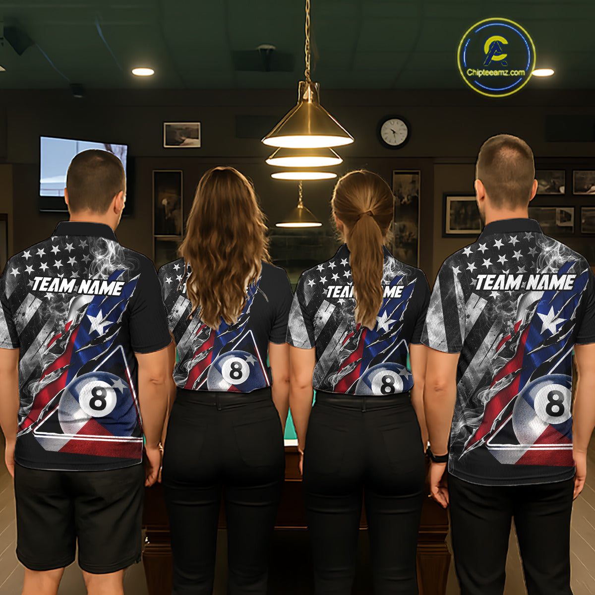Personalized Smoke Texas Flag Billiard 8 Ball Pool Shirt For Women Custom Patriotic Billiard Appeal NYN2769