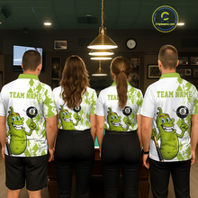 Load image into Gallery viewer, Custom Funny Pickle 8 Ball Pool Shirts Argyle Billiard Shirt for Women Billiard Team Jersey League NNT173