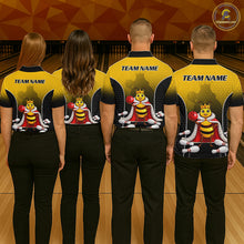 Load image into Gallery viewer, Custom King Bee Bowling Jersey for Women Bowling Team Shirts Bowling Polo &amp; 1/4 Zip HNT266