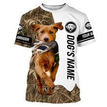 Load image into Gallery viewer, Duck Hunting with Fox Red Labrador Retriever Dog Custom Name Camo Full Printing Shirts, Hoodie FSD3509