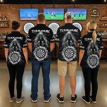 Load image into Gallery viewer, Lightning Thunder White &amp; Black Grim Reaper Custom Dart Quarter-Zip Shirt Men Dart League Jerseys NYN2091