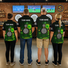 Load image into Gallery viewer, Personalized Funny Dartboard Patrick Day  Men Darts Quarter-Zip  Shirts Shamrock Dart Team Gifts NYN2185