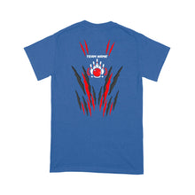 Load image into Gallery viewer, Flame Bowling Custom Name and Team Name Bowling T-Shirt, Gift For Bowlers D02 NQS9900