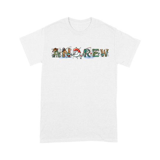 Personalized custom name fishing shirt for fisherman Unisex T-Shirt