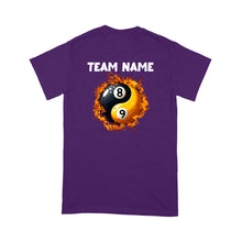 Load image into Gallery viewer, Funny Billiard T-Shirt Ying And Yang 8 Ball &amp; 9 Ball Custom Billiard Team Shirt For Pool Player TDM3896
