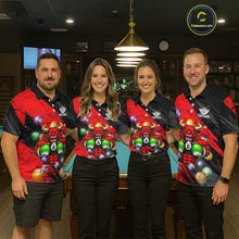 Load image into Gallery viewer, Boxing Bull Hold 8 Ball Pool Funny Billiard Shirt For Men Personalized Pool Balls Billiard Shirts NYN2652