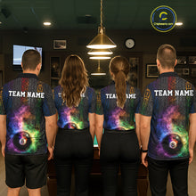 Load image into Gallery viewer, Tribal Colorful Smoke 8 Ball Pool Team Shirt Custom Women Billiards Balls Polo &amp; 1/4-Zip Attire NYN2398