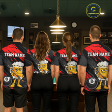 Load image into Gallery viewer, Custom Funny Red Beer 8 Ball Pool Women Billiard Polo &amp; 1/4 Zip, Billiard Shirt, Billiard Team Jerseys NNT146