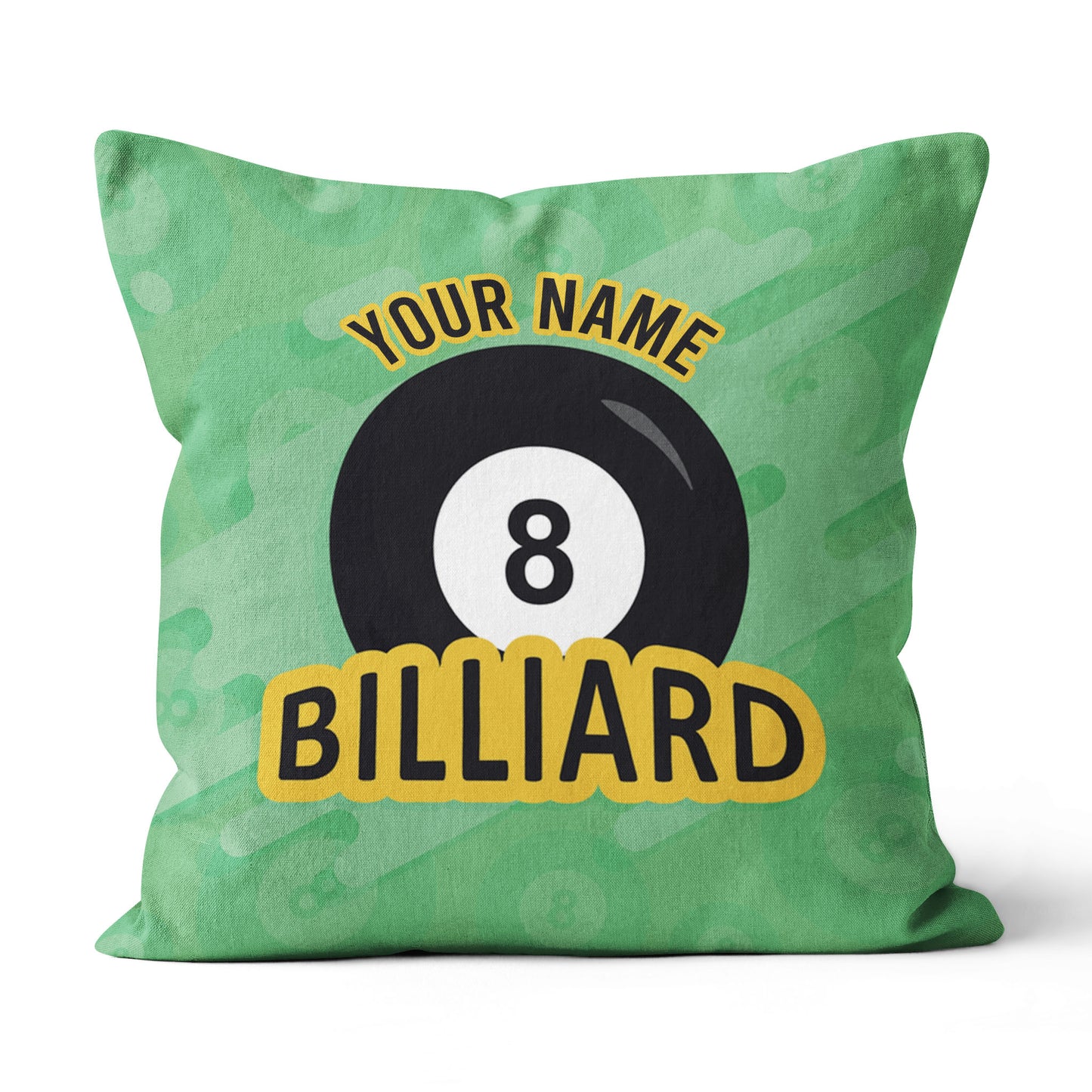 Personalized Green 8 Ball Billiards Pillow Custom Gifts For Pool Players VHM0844