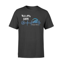 Load image into Gallery viewer, Swimming that&#39;s my son shirt and hoodie
