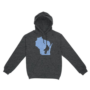 Wisconsin Ice Fishing Shirts, Winter Fishing Wisconsin State Love Fishing Hoodie - FSD2920 D06