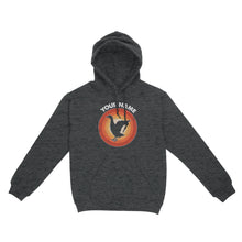 Load image into Gallery viewer, Goose Retro Vintage Sunset Custom Name Shirt, Goose Hunting Shirt, Personalized Gift for Goose Bird Lover Standard Hoodie FSD2347D08